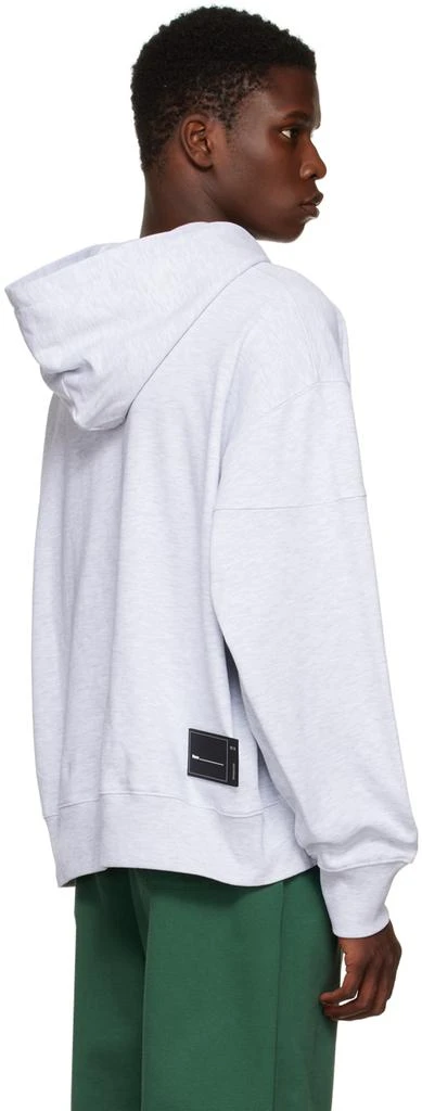 We11done Gray Raw Edge Hoodie 3