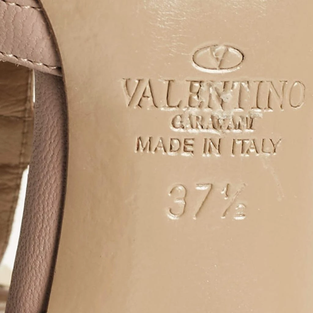 Valentino Valentino Beige Patent and Leather Rockstud Pumps Size 37.5 8