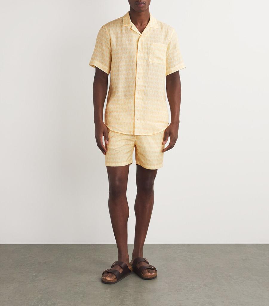 LOVE BRAND & Co. Palm Print Staniel Swim Shorts