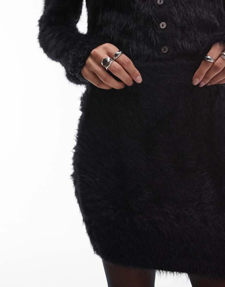 Shop Topshop knitted fluffy mini skirt co-ord in black on Sale at  BeyondStyle  Get 46% Off Topshop knitted fluffy mini skirt co-ord in black  with Limited-Time Flash Deals, Exclusive Discounts, and