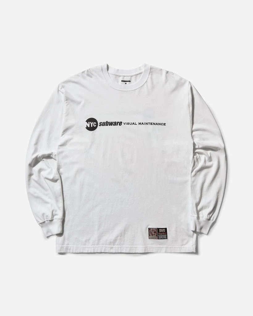 NEIGHBORHOOD Men's Subware LS-3 Longsleeve T-Shirt White 1