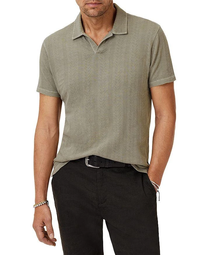 John Varvatos Zion Open Collar Polo Shirt 1