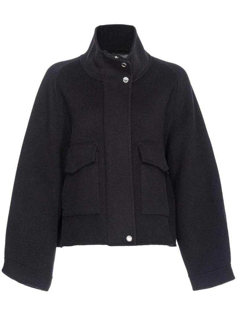 PINKO Black Polyester Shell Jacket