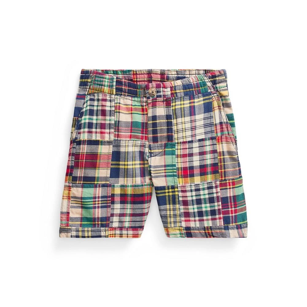 Polo Ralph Lauren Toddler and Little Boys Prepster Patchwork Madras Shorts 5