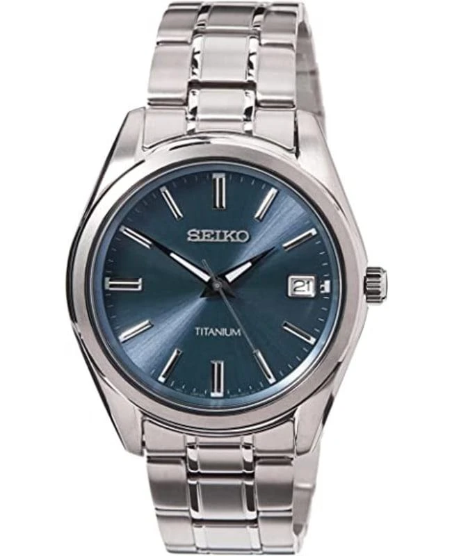 Seiko Seiko Analogue Blue Dial Titanium Men's Watch SUR371P1 1