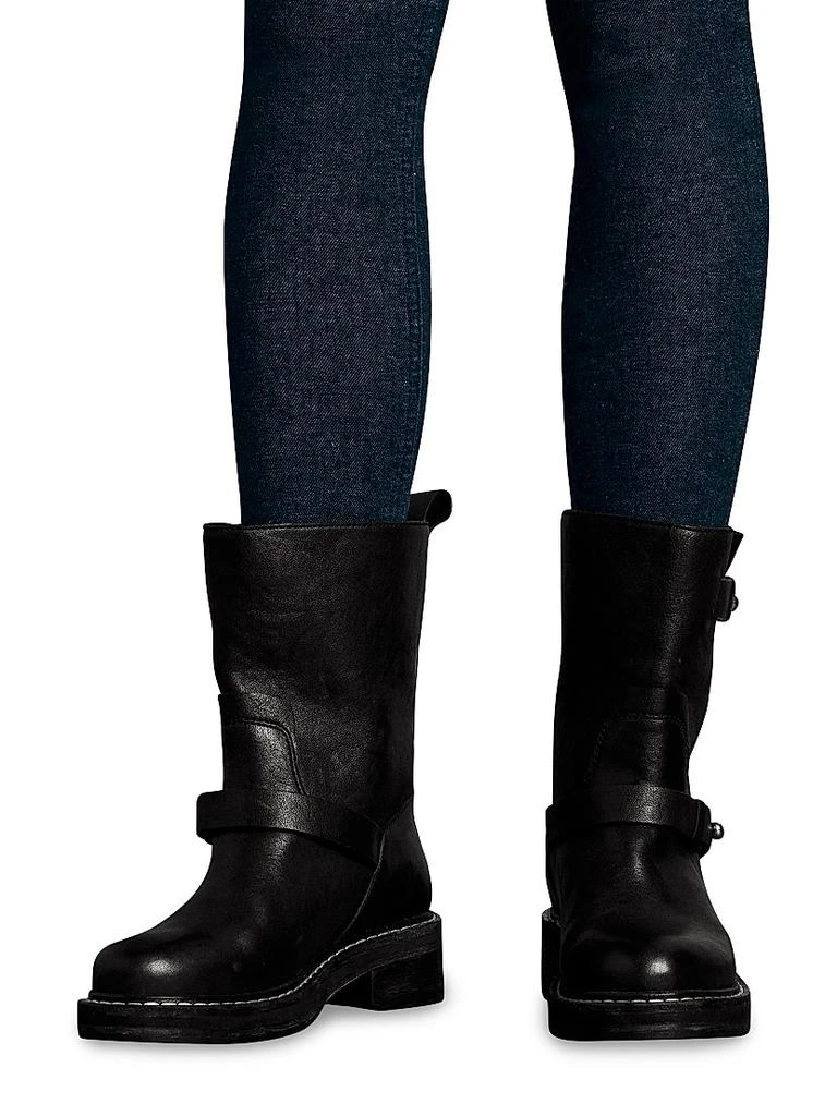 Rag & Bone Leather Moto Boots 5