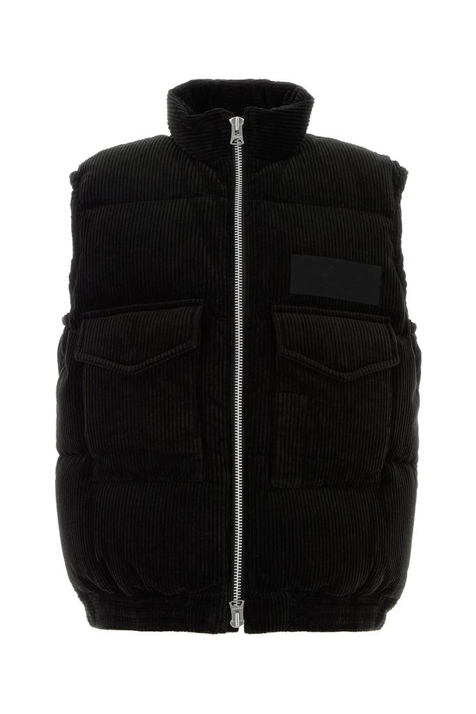 Sacai Black corduroy down jacket