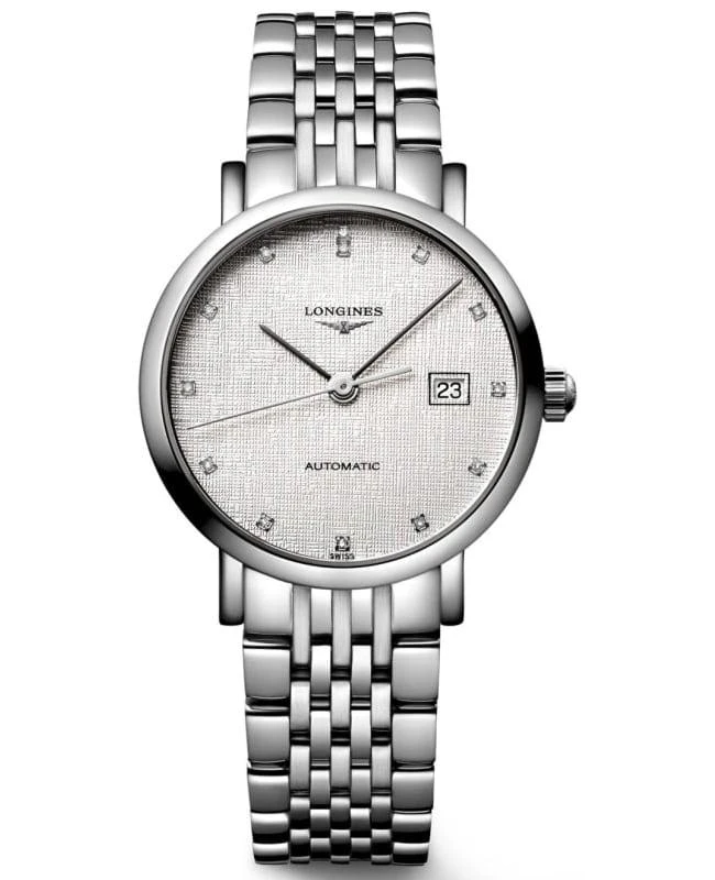 Longines Longines Elegant Automatic Silver Diamond Dial Steel Women's Watch L4.310.4.77.6 1