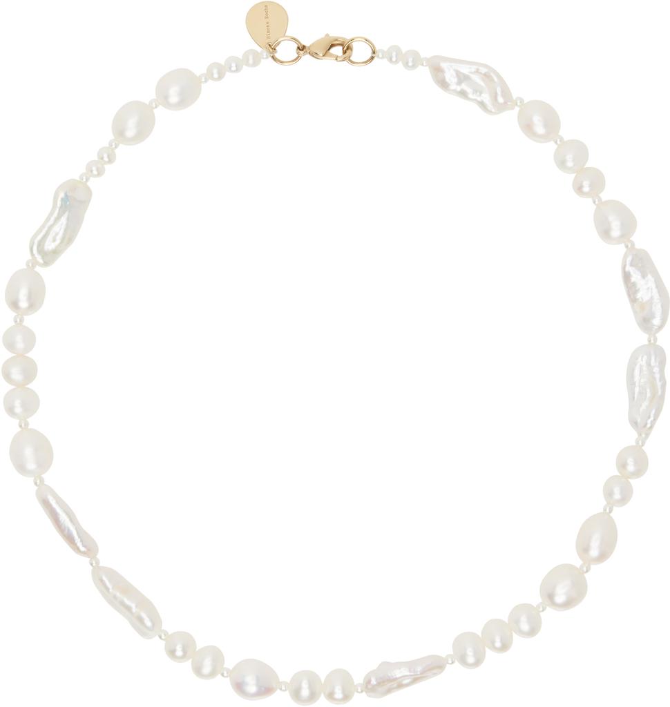 ネックレス・ペンダント Daisy Floret Necklace - Simone Rocha - Crystal - White Simone Rocha Half Daisy Floret Necklace in White | Lyst