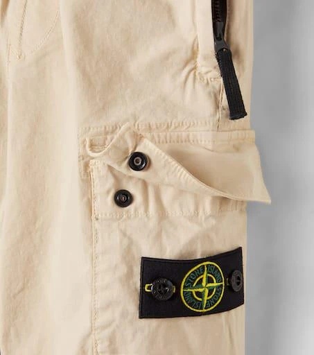 Stone Island Junior Compass cotton-blend cargo pants 3