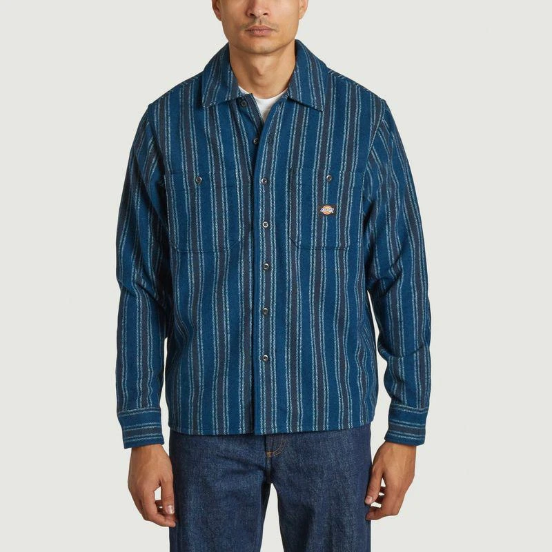DICKIES Hope Striped Shirt STRIPE DARK DICKIES 1