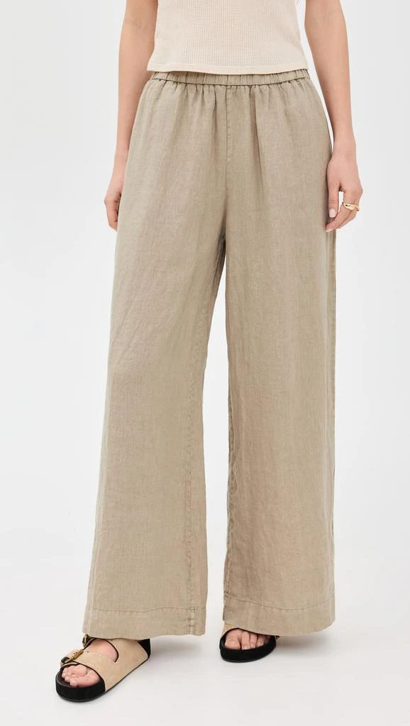 James Perse Lightweight Linen Culotte Pants 6