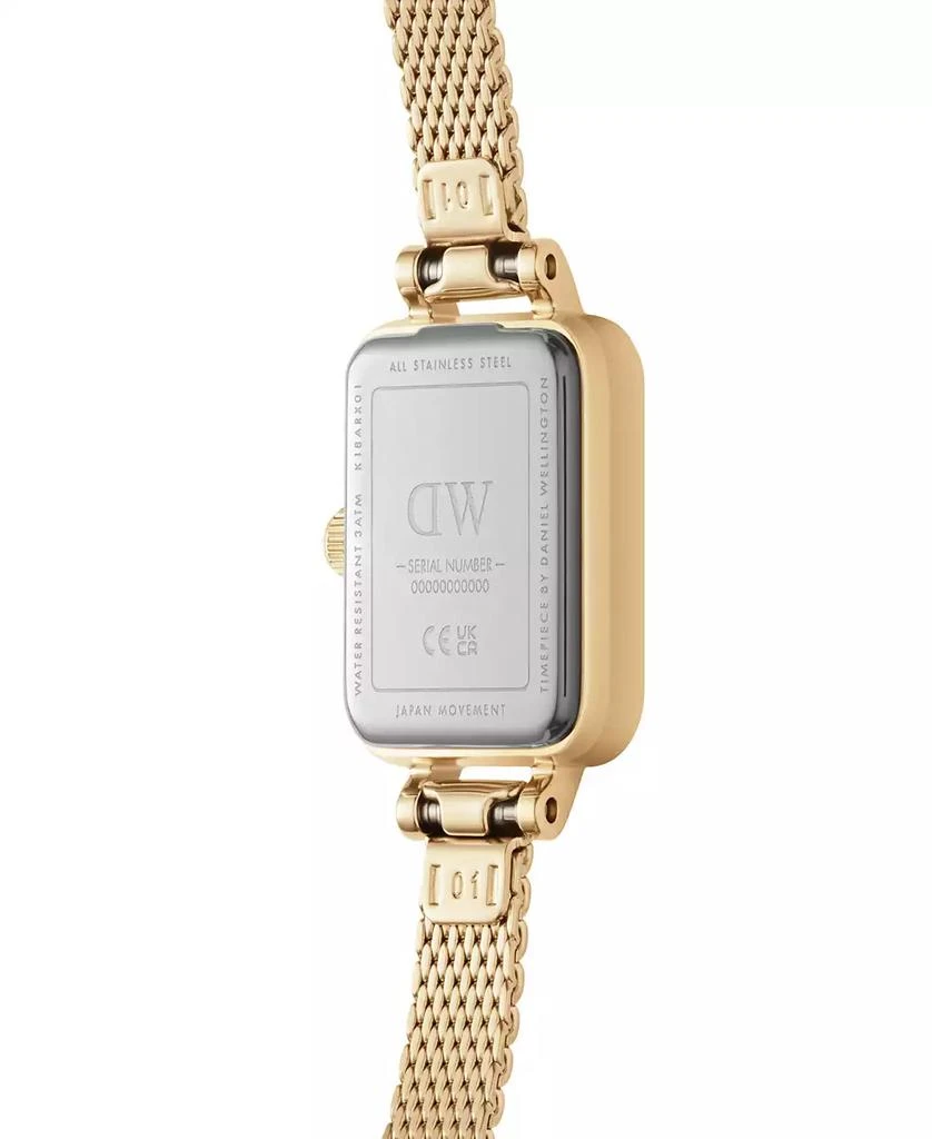 Daniel Wellington Unisex Analog Gold-Tone Stainless Steel Mesh Watch, 15mm 3