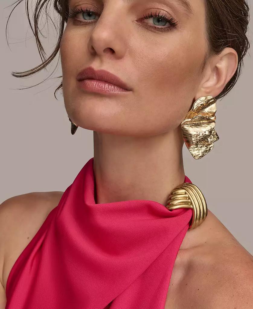 【Donna Karan New York】Hardware Halter Neck Sleeveless Gown Donna Karan New York Women's Hardware Sleeveless Sheath
