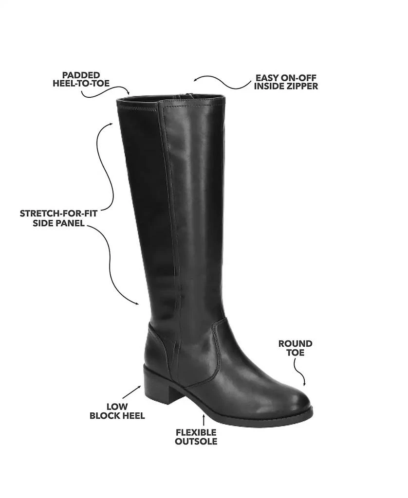 Easy Street Women's Tucker Stretch-For-Fit Tall Boots 8