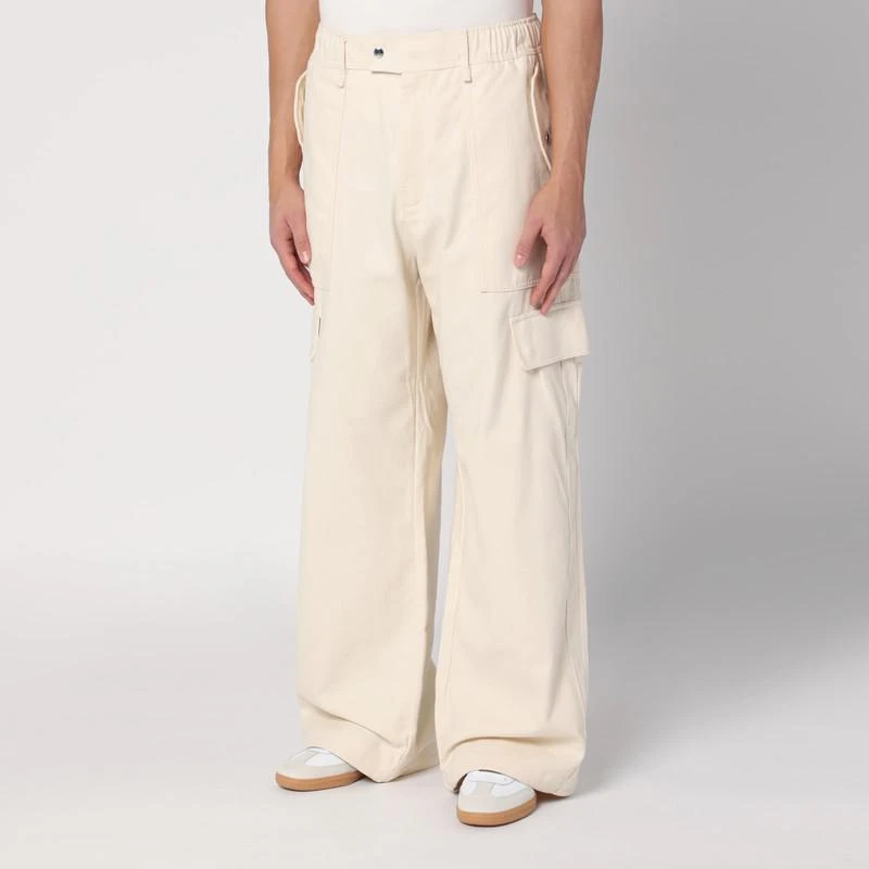 Adidas Ivory cotton cargo trousers 3
