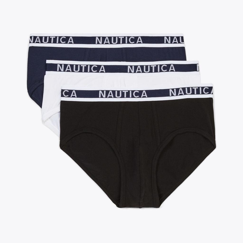 Nautica Stretch Cotton Briefs, 3-Pack