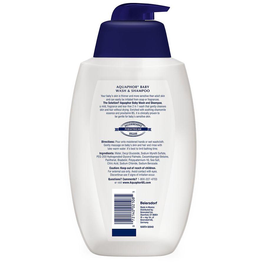 Aquaphor Baby Baby Wash & Shampoo Pump Unscented