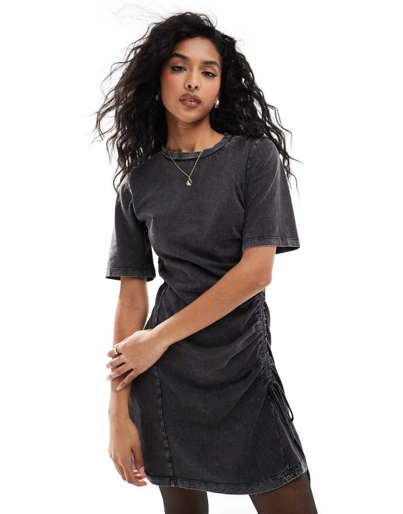 satin mini slip dress with tie waist Silky-Smooth Satin Short Slip Dress