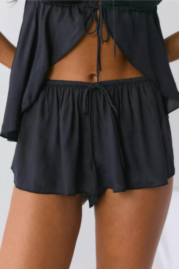 Out From Under Out From Under Hydra Tie-Front Flyaway Cami 
Micro Short Set 3