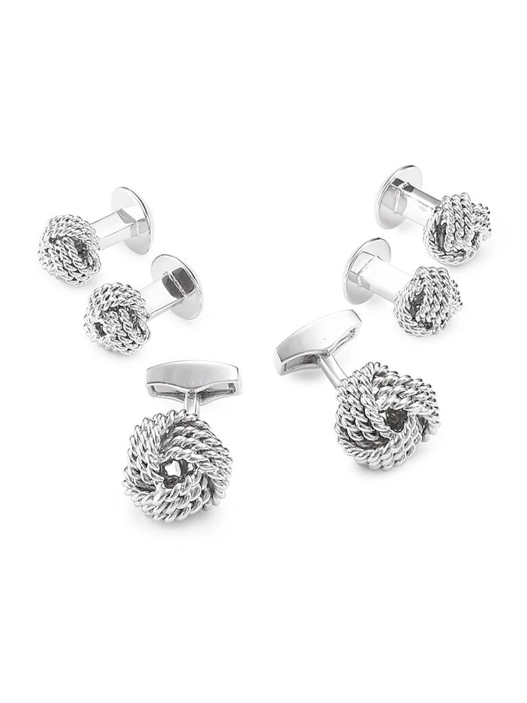 Tateossian Braided Cuff Links 
Shirt Studs Set
