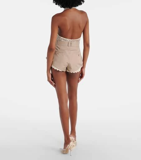 Magda Butrym Floral crochet cotton romper 3