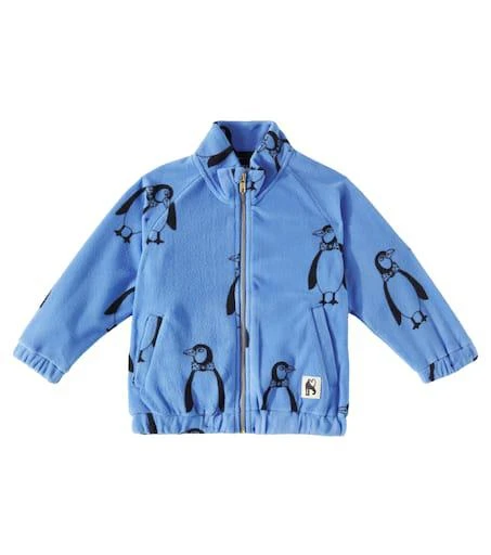 Mini Rodini Penguin fleece jacket 1