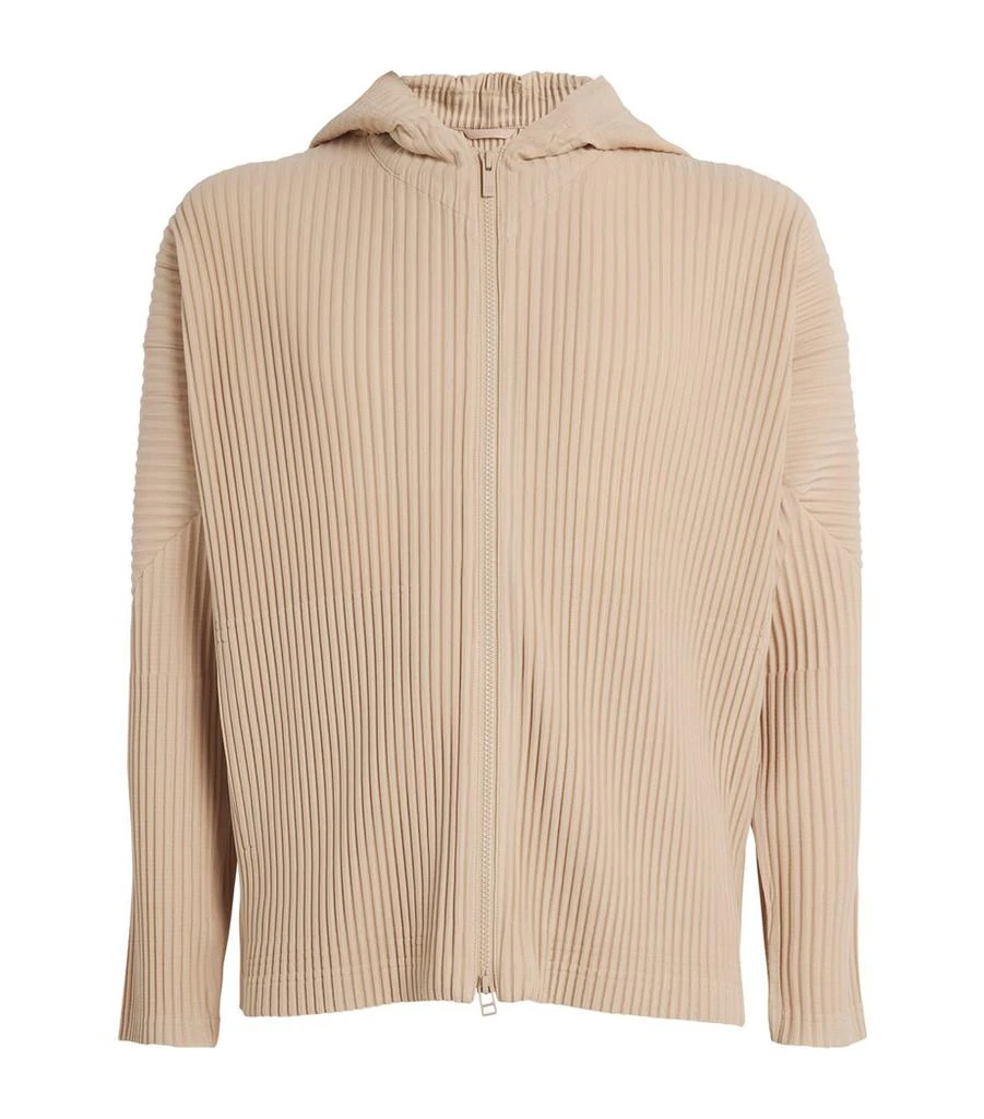 Homme Plissé Issey Miyake Pleated Zip-Up Hoodie 1