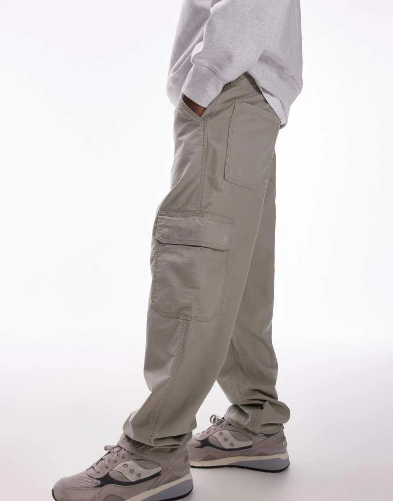 Levi's Levi's 568 cargo loose straight slub trousers in beige 2