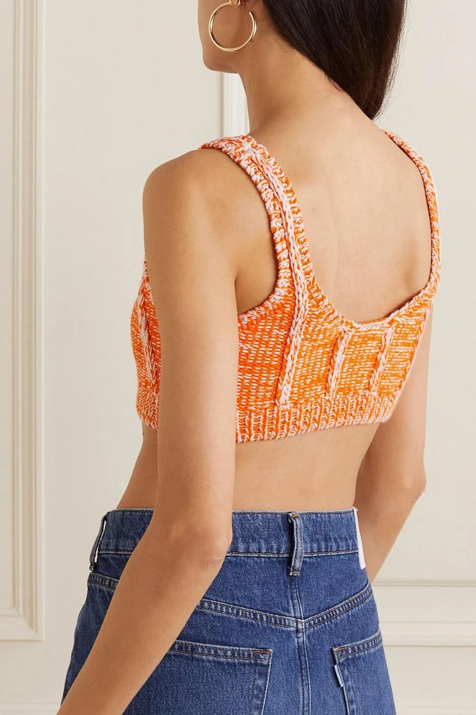 Re/Done Cropped cotton-blend top 3