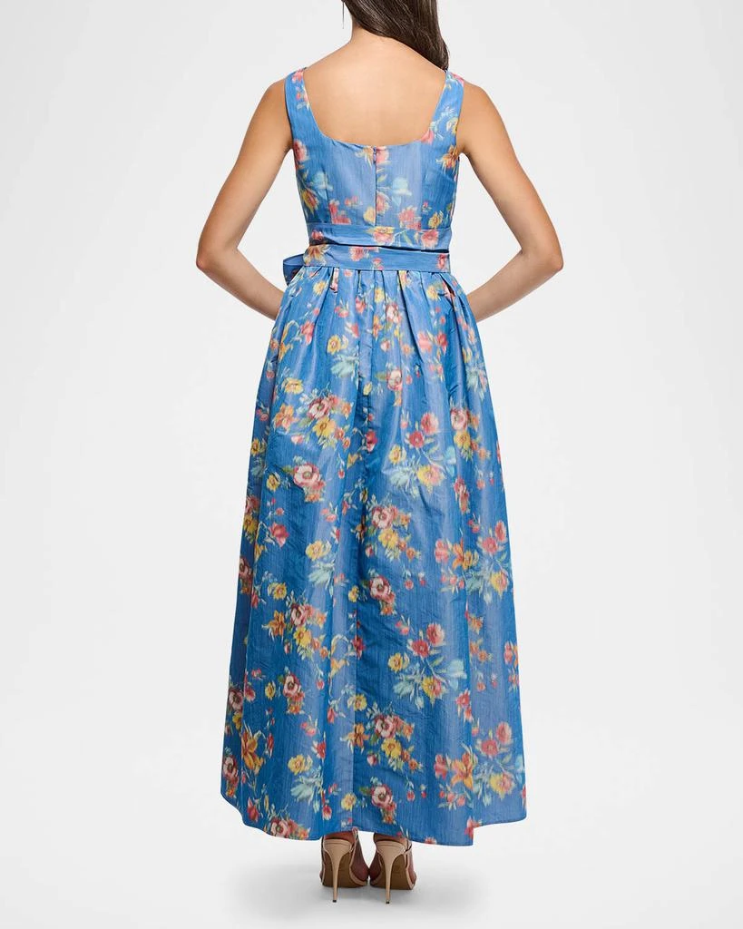 Shoshanna Wren Bow Floral-Print Midi Dress 3