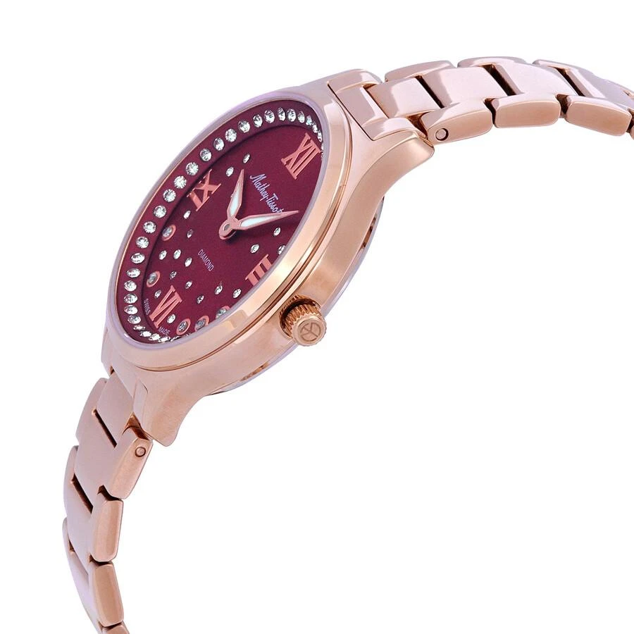 Mathey-Tissot Nicole Diamond Quartz Red Dial Ladies Watch D985SPR 2