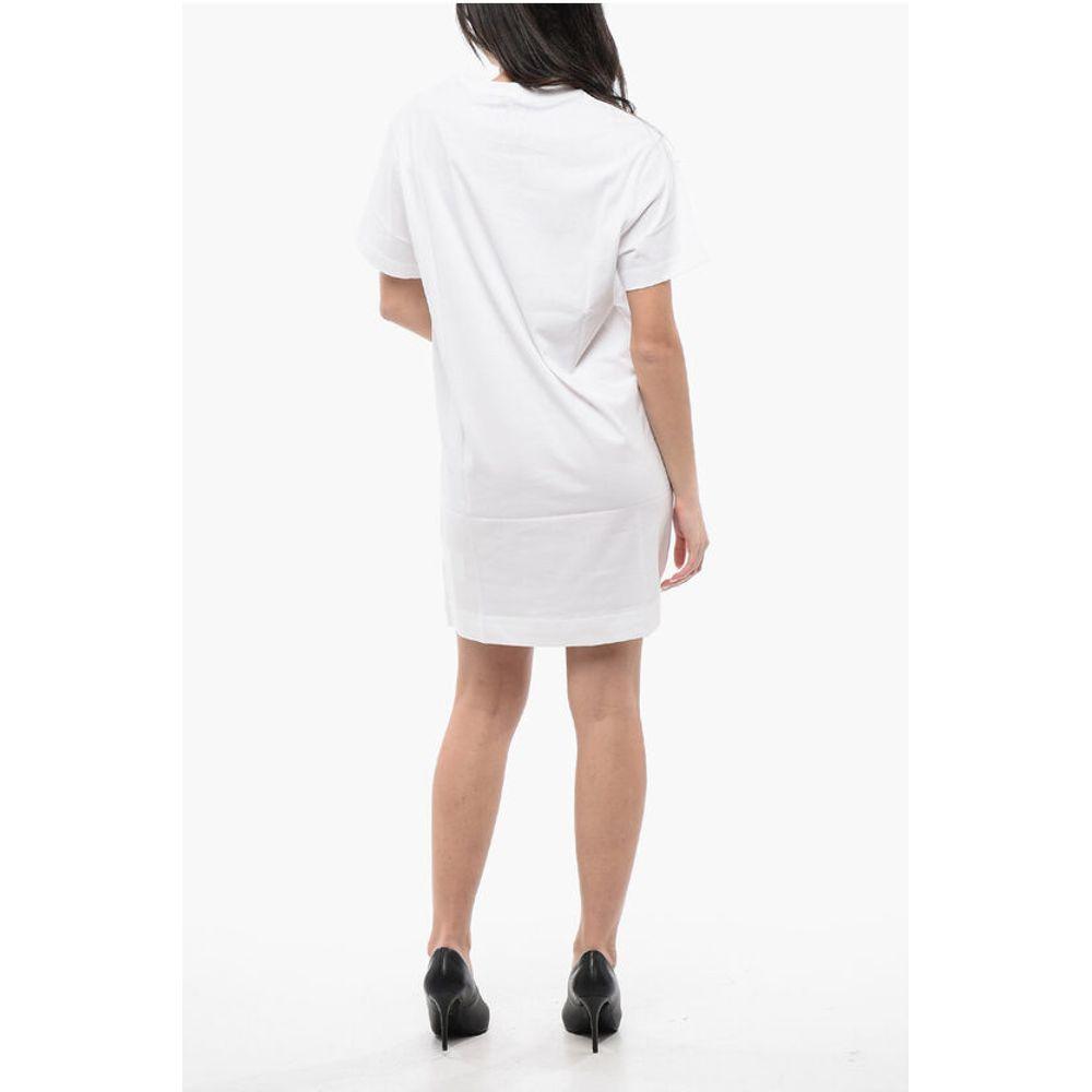 Diesel Cotton D-EGOR Tee Dress with Embossed Women's Print