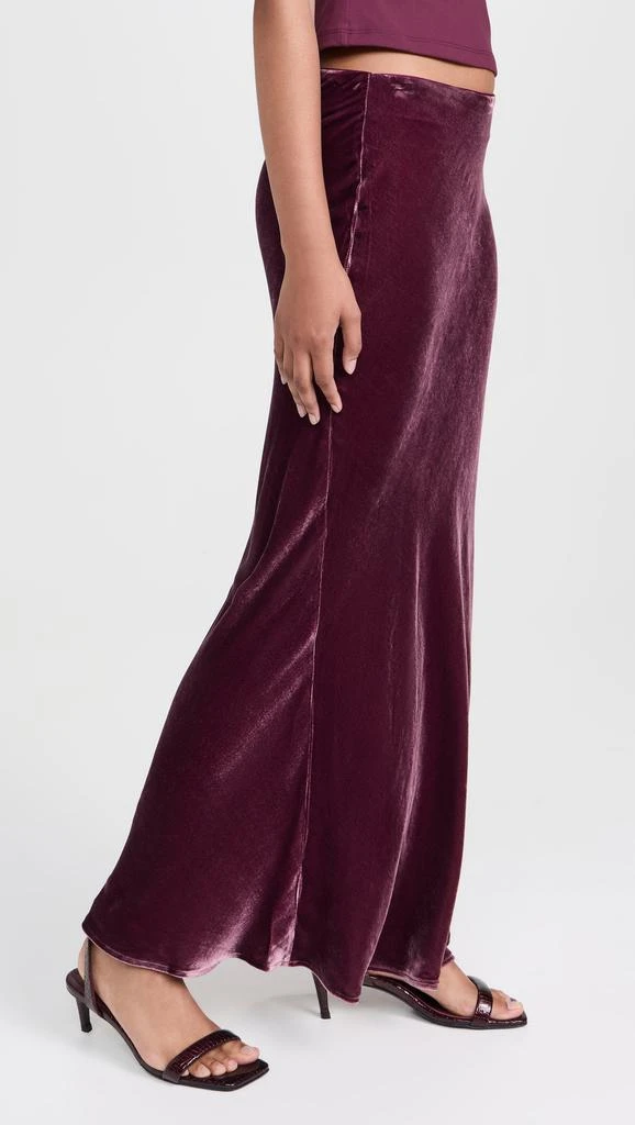 Susana Monaco Velvet Silk Bias Skirt 3