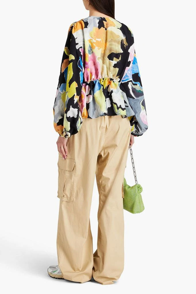 Stine Goya Toni printed crepe blouse 3