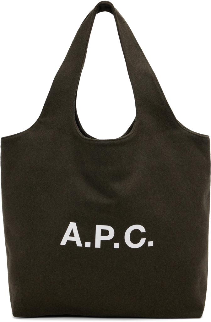 A.P.C. Burgundy Lou University Tote - Tote Bags - Compare
