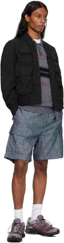 C.P. Company Black Chrome-R Multipocket Bomber Jacket 4