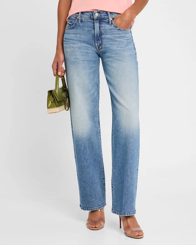 MOTHER Lil' Mid-Rise Tunnel Vision Sneak Jeans 4