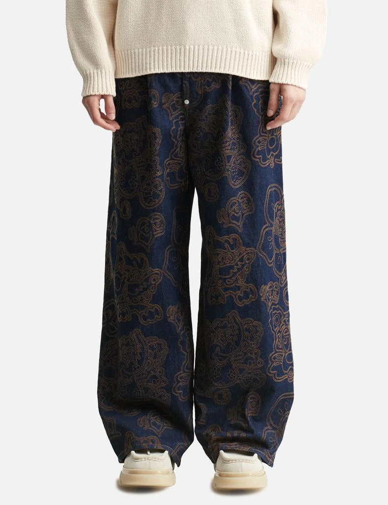 Kenzo 'KENZO VERDY MARKET' Baggy Fit Jeans 3
