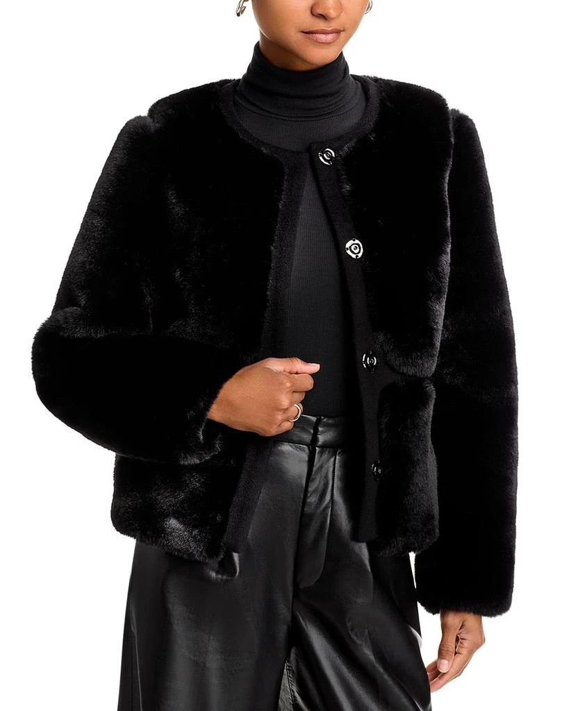 Adrienne Landau Simone Faux Fur Jacket 1