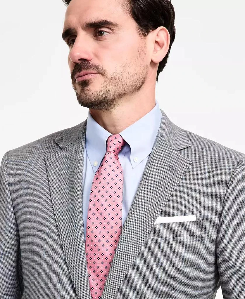 Brooks Brothers Men's Windowpane Wool-Blend Stretch Classic-Fit Suit Jacket 3
