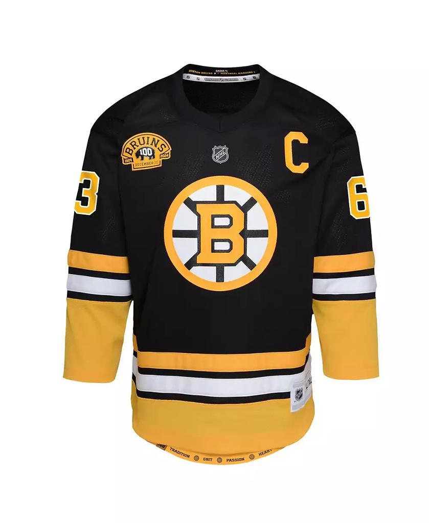 Outerstuff Big Boys and Girls David Pastrnak Black Boston Bruins 100th Anniversary Replica Player Jersey