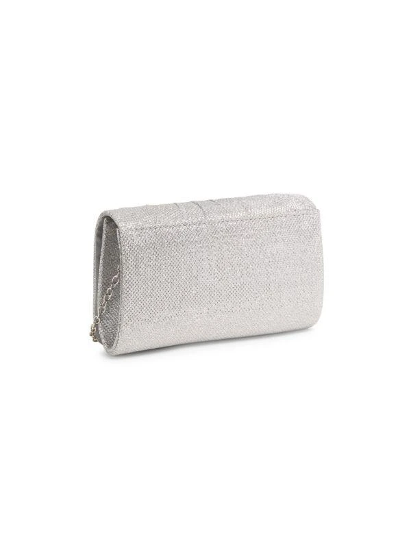 La Regale Portal Metallic Twist Convertible Clutch 4