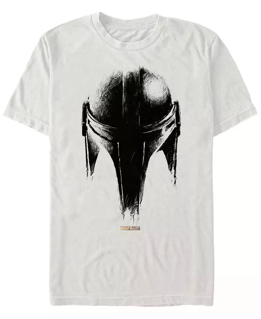 Star Wars Star Wars Men's Mandalorian Helmet Sketch T-shirt 2