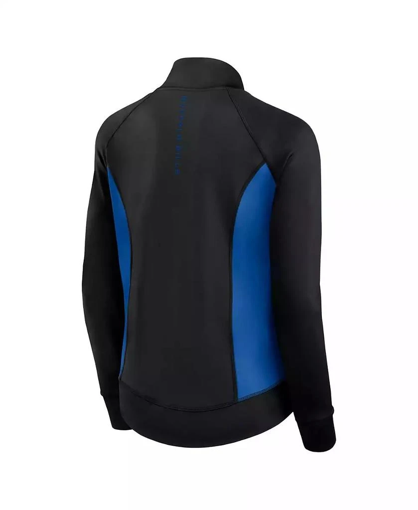 Fanatics Signature Women's Black Buffalo Bills Studio Fitted Full-Zip Gym Track Jacket 3