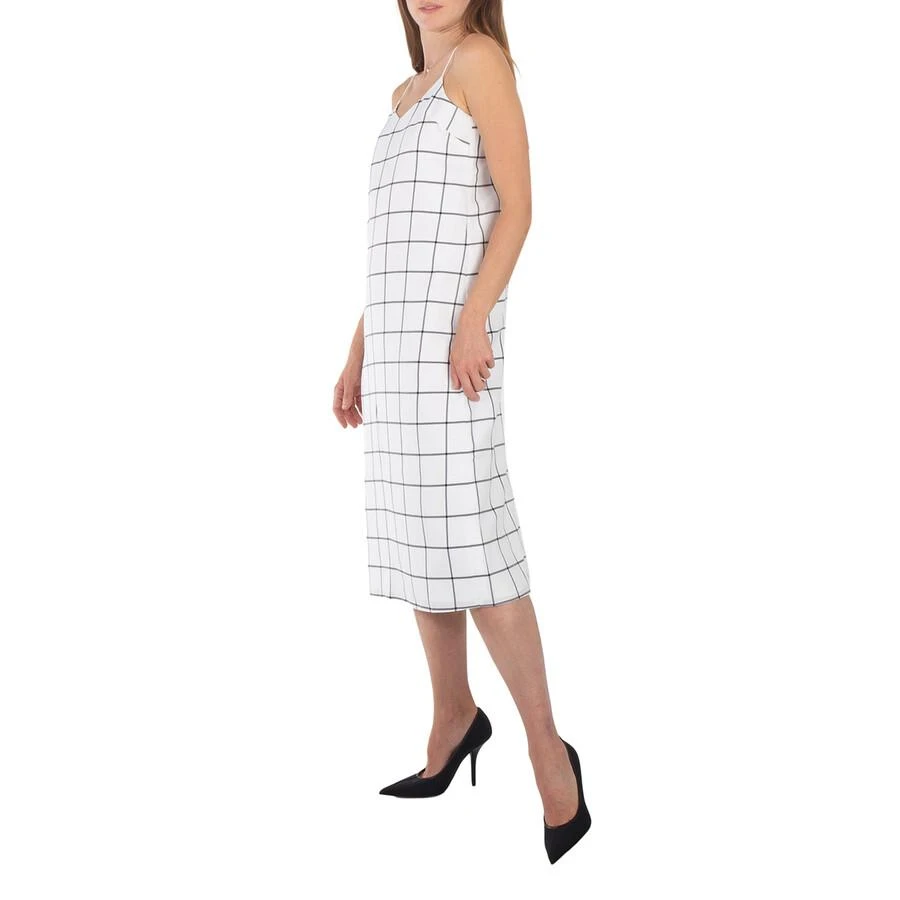 Tibi Twill Windowpane Slip Dress 3
