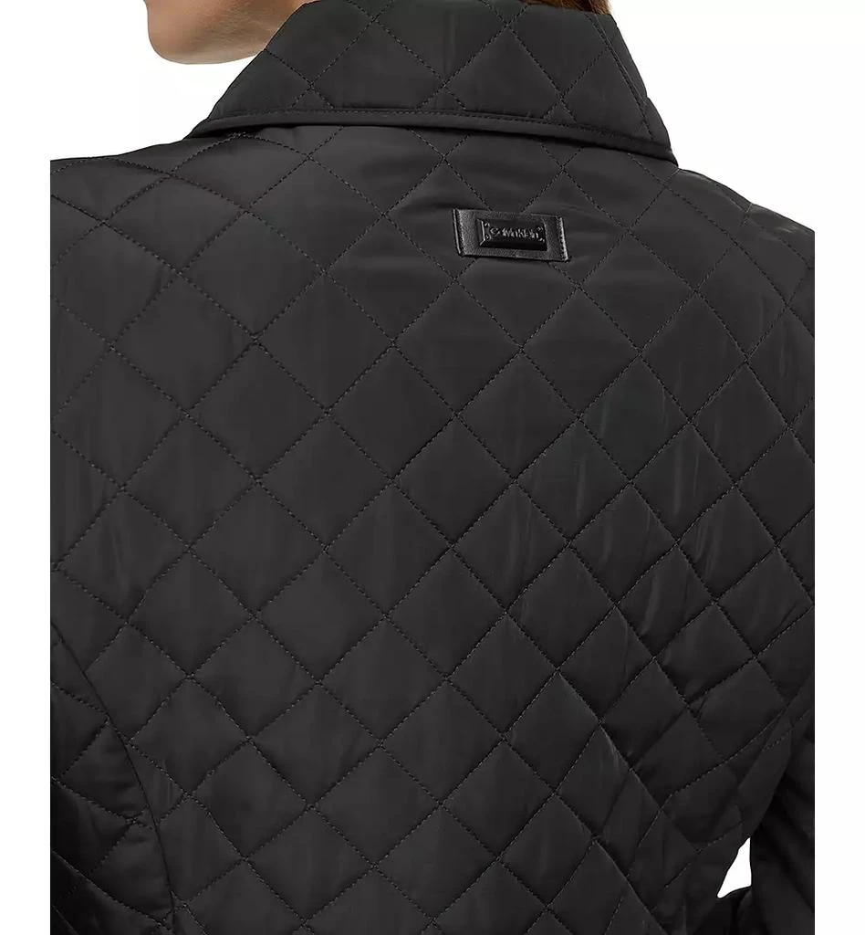 Calvin Klein Womens Collared Quilted Coat 6