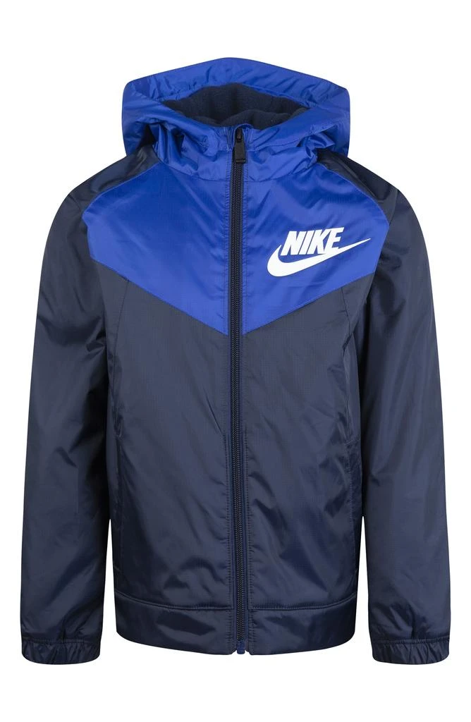 NIKE Kids' Camo Print Fleece Lined Windbreaker 1
