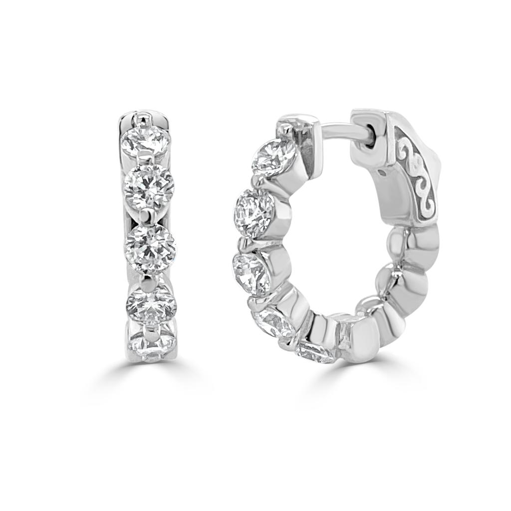 Sabrina Designs 14k Gold & Diamond Huggie Hoop Earrings