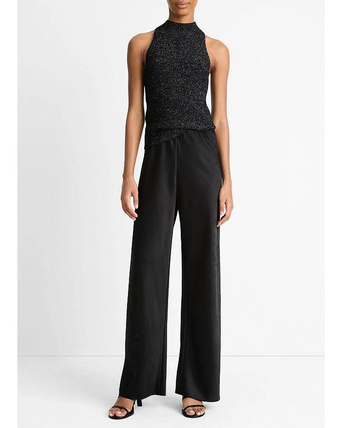 Vince Metallic Mock Neck Tank Top 2